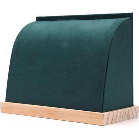Présentoir à colliers en polyuréthane/velours, plusieurs chevalets pour la maison, support de rangement pour chaîne et pendentif (vert) (1/5)