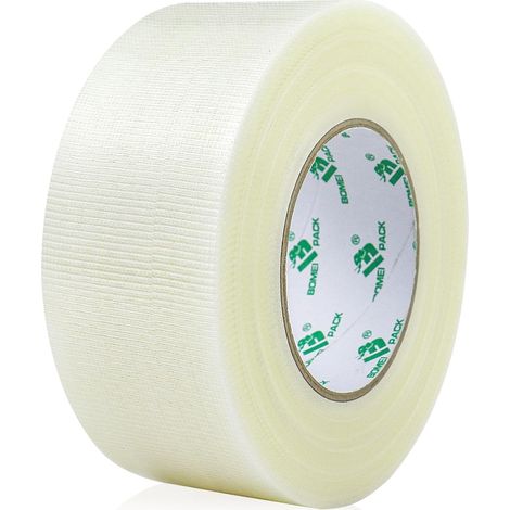 Clair Heavy Duty Duct Ruban adhésif pour réparation, fixation, scellement, résistant, imperméable, flexible, Clear Ruban adhésif déchirable à la main sans résidu (50mm50m) (1/5)