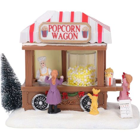 Maison de musique de noël, boîte à manger scintillante, voiture, ornement décoratif de bureau, décor de table, pop-corn (1/5)