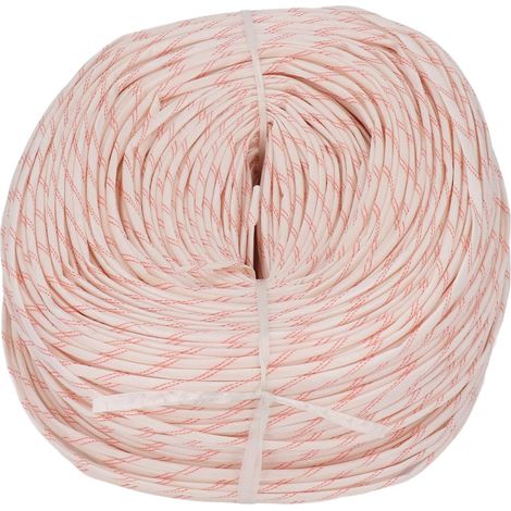Gaine de Tresse d'isolation PE revêtement en résine Manchon de Protection Thermique en Fibre de Verre pour Fil de câble Longueur 400M diamètre intérieur 4mm (1/5)