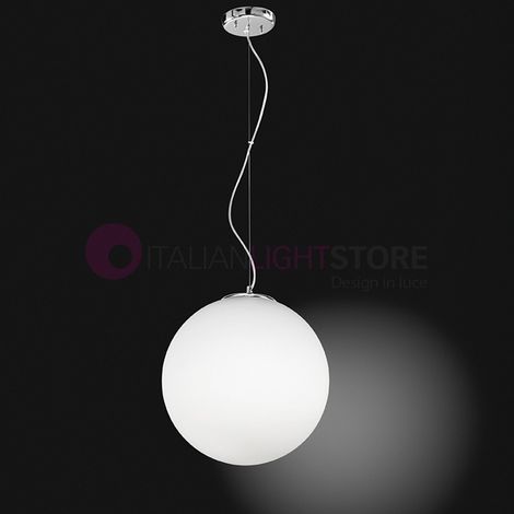 Sospensione Contemporanea Grape Metallo Vetro Bianco 2 Luci E27 (1/4)
