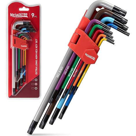 Clés Torx Jeu de clés Tailles T10-T50, Acier Cr-V, Clés de Couleur Réparation de Vélos et de Meubles (1/5)