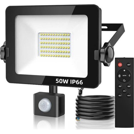 Projecteur LED extérieur - 50W - Détecteur de mouvement - 4500 lm - IP66 étanche(1PC) (1/5)