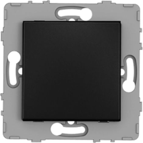 Bouton poussoir encastrable - à composer - métal Noir brossé - Kouro - Zenitech