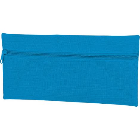 Estuche con cremallera frontal FLOWER Azul tropical