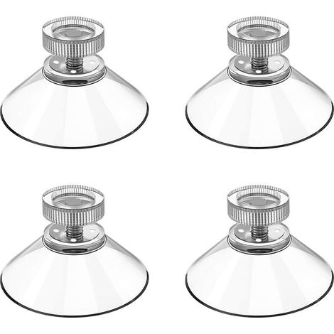Lot de 4 ventouses à vis moletée de 40 mm - Solution fiable pour la décoration et l'organisation de la maison