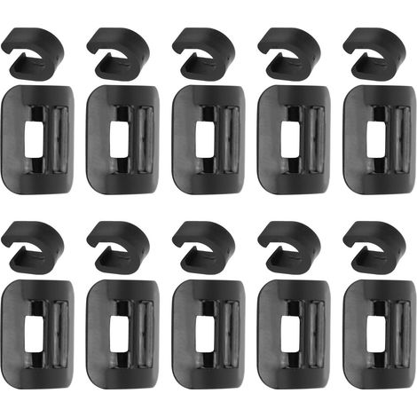 10er-Set Fahrradkabel-Führungsschienen mit C-Clip-Schnalle (1/5)