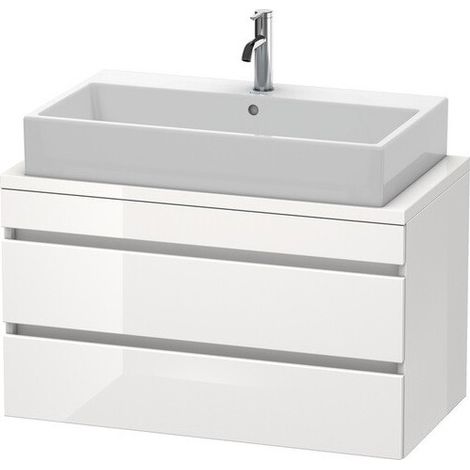 Consola base DURASTYLE 512x900x478mm nogal oscuro / blanco mate