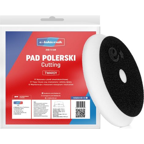Tampone per lucidatura duro 150mm con velcro Disco in spugna 125mm e-lakiernik (1/2)