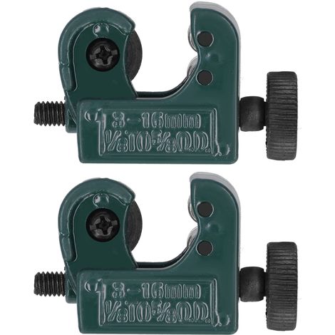 2Pcs Coupe-Tubes Mini Vert pour Cuivre, Aluminium, Métal 3‑16mm CT‑127A