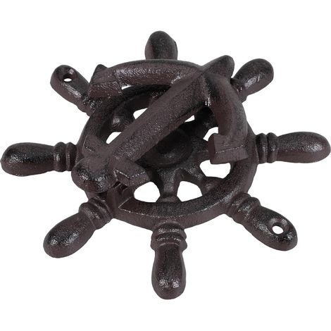 Heurtoir de porte en fer forgé au design d'ancre vintage pour (1/5)