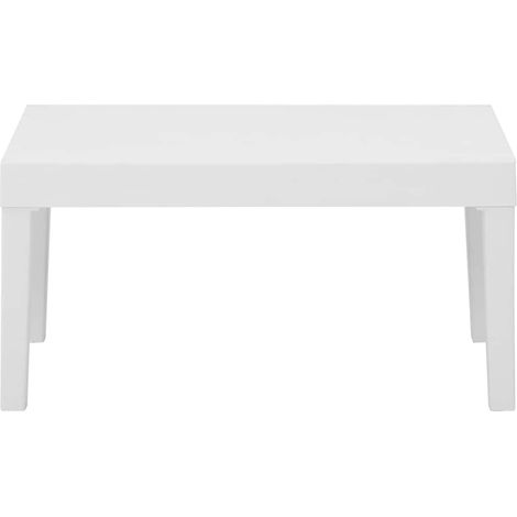 Maison Exclusive - Lounge-Gartentisch Kunststoff Weiß (1/5)