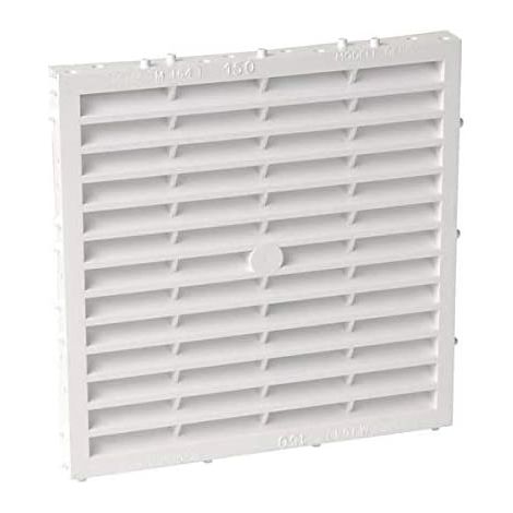 Grille de ventilation rectangulaire pour façade avec ergots 150 M  - NICOLL - M161
