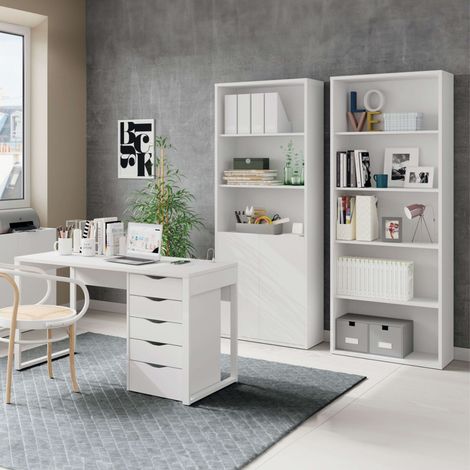Pack Muebles Despacho Scaled Estilo Moderno Color Blanco (1/4)