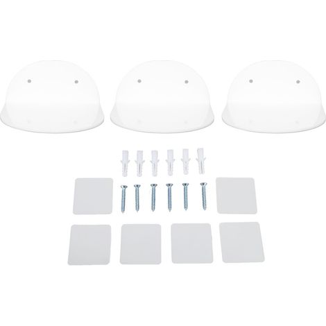 Étagères Flottantes pour Haut-Parleur Mural, 3 Pièces, Présentoir Mural étanche en Acrylique pour Caméra De Bébé, Petit Réveil(Blanc) (1/5)