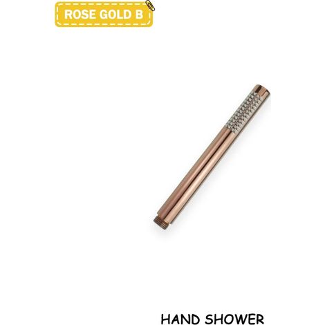 (Douche or rose B) Accessoires de salle de bain en laiton doré brossé, pommeau de douche rond ou carré haute pression à économie d'eau pour baignoire et baignoire. (1/5)