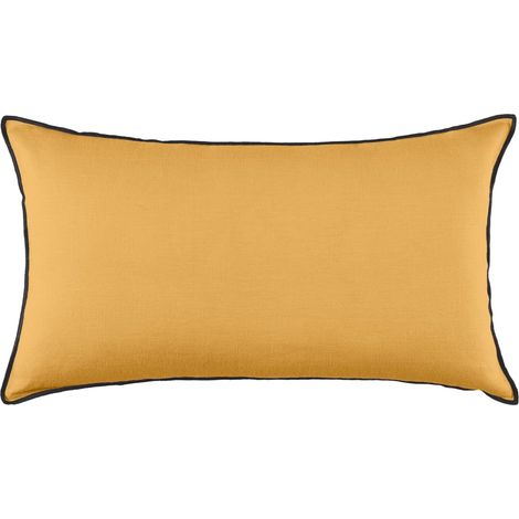 Housse de coussin en Lin lavé légèrement froissé CARLINA (1/5)