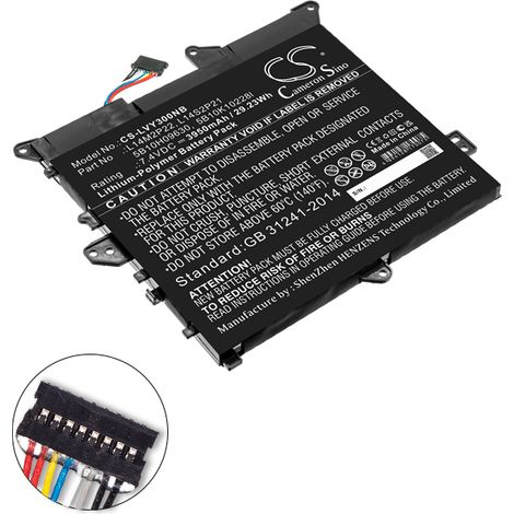 NX - Batterie ordinateur portable compatible Lenovo 7.4V 3950mAh - L14S2P215B10 (1/4)