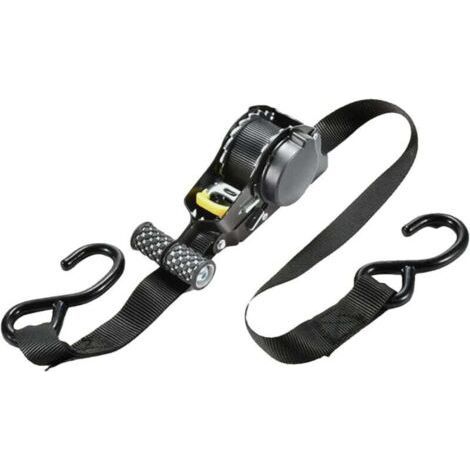 Automatic Retractable Ratchet Strap for Trailers Cars Motorcycles Capacity 680 Kg 330 x 17 cm (1/4)