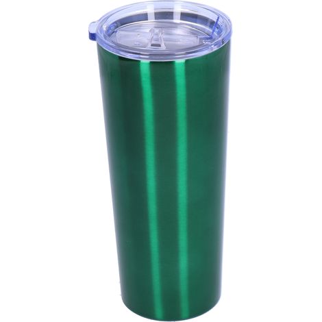 Bouteille isotherme verte 22oz en acier inoxydable, double paroi sous vide, gourde de voyage, camping et sport, isolation 2 couches. (1/5)