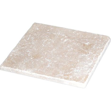 Carrelage Travertin Beige Mix 1er choix Vieilli - 40,6x40,6x1,2 cm (1/5)