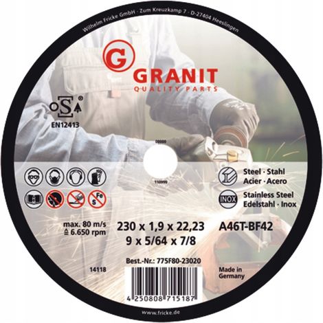 Dünne Granittrennscheibe für Stahl