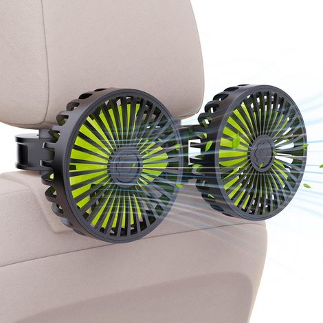 Ventilateur rotatif à 360° pour appuie-tête arrière de voiture (1/5)