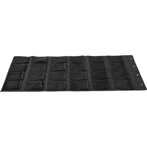 Organisateur de Chaussures 24 Compartiments Noir, Rangement Économiseur d'Espace pour Placard (1/5)