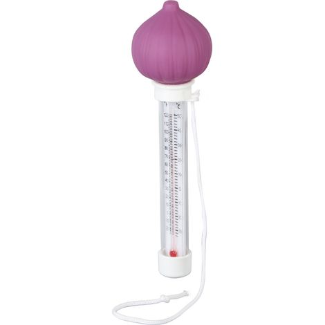 Thermomètre flottant pour piscine, décoratif et précis, en forme d'oignon, pour mesurer la température de l'eau. (1/5)