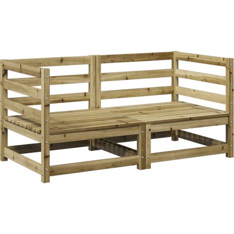 Maison Exclusive - 2-tlg. Garten-Sofagarnitur Kiefernholz Imprägn