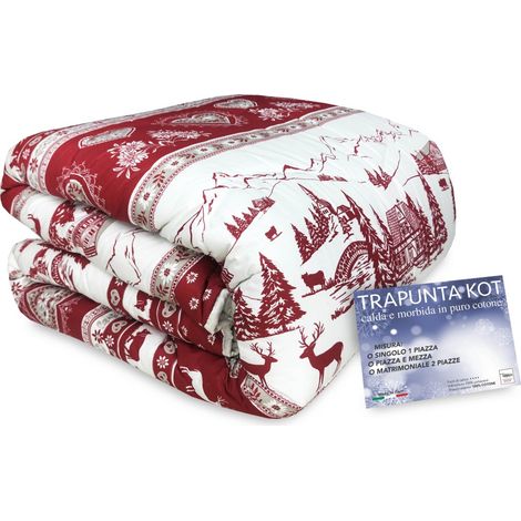TRAPUNTA KOT © tirolese DIS. GARDENA made IN ITALY puro cotone 1 PIAZZA