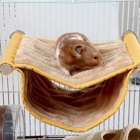 Nid de petit animal de compagnie Cochon d'Inde Chaud Nid Hamac Hamster Souris Herisson Maison Cage Cave Jouet-GUA (1/4)