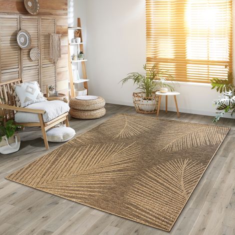 Kansas tapis intérieur extérieur look jute naturel