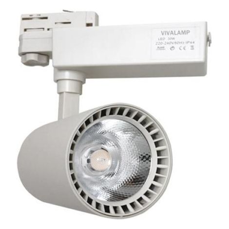 Faretto led a binario 30w trifase illuminazione a binario led fb-10-30w 4200k (1/2)