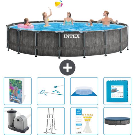 Prism Frame Pool Rund - 549x122 cm - 9-teilig S539