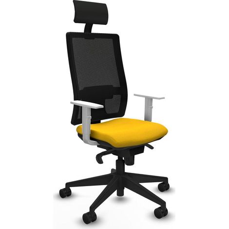 piqueras-y-crespo Chaise de bureau moderne Jaune (1/3)