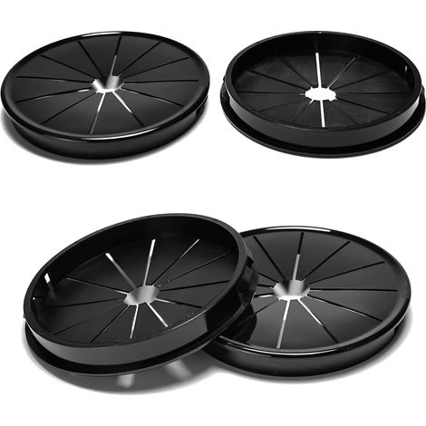 4 passe câbles, bagues clipsables pour trous de fixation de 70 mm, passe câbles ronds en nylon noir pour la gestion des câbles (1/5)