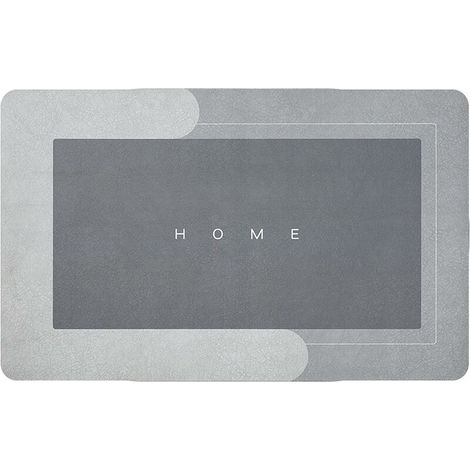 Super Absorbent Floor Mat,Non-Slip Bathroom Mat,Super Absorbent Floor Mat Soft Mat Non-Slip Bathroom Mat Quick Dry Bath Mat,Soft And Comfortable(Rectangular Light Grey,50X80cm) (1/5)