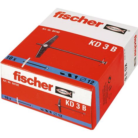 Tassello con alette di ancoraggio Fischer KD 3 B 95 mm 12 mm 080192 10 pz.