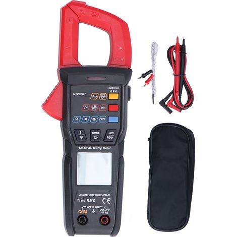 UT202BT Bluetooth-Digital-Zangenmultimeter zur Messung von Wechsel- und Gleichspannung, Strom und Widerstand