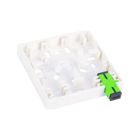 Prise murale FTTH 2C (2 x SC simplex) sans adaptateurs alantec