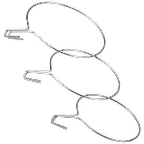 Pflanzkübelhalter für Balkon aus verzinktem Stahl, Weiß, Breite 22 cm, Sv03120 Sauvic - Sauvic