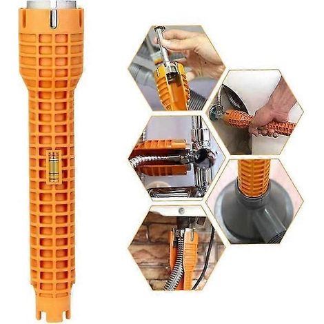 Innovative Faucet Wrench for Easy Replacement of Supply Line Nuts and Tap-Mounted Nuts (1/4)