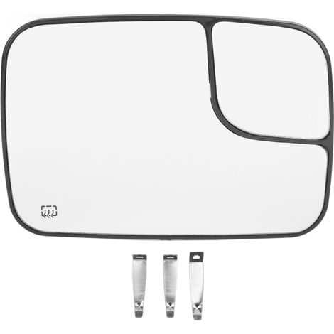 Cristal de espejo lateral 5161011AA con calefacción, repuesto para DODGE RAM 1500 2500 3500 PICKUP 2005 – 2009, lado derecho -Crezuo