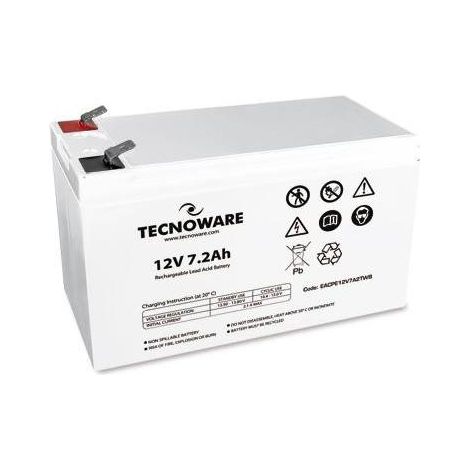 BATTERIA TECNOWARE EACPE12V7A2TWB 12V 7 2A ERMETICA AL PIOMBO