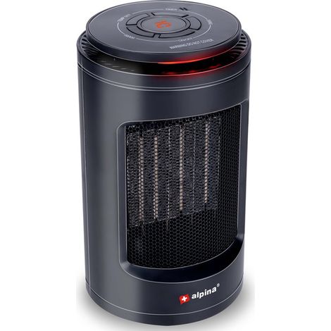 Termoventilatore Elettrico Portatile Compatto Aria Calda e Fredda con Timer 1200W