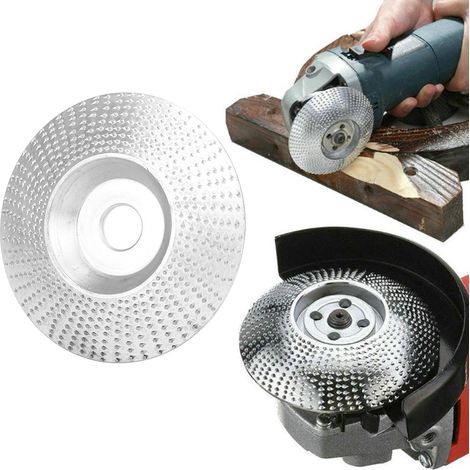 Disque à meuler, sculpter et façonner en acier rapide haute performance pour le travail du bois, disque de polissage pour meuleuses d'angle, 100 mm, argent (1/5)