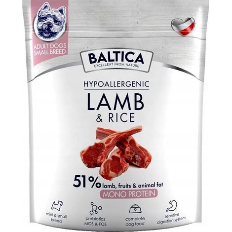 BALTICA NUTRACEUTIC Hypoallergenic Lamb & Rice XS / S 1kg (1/2)