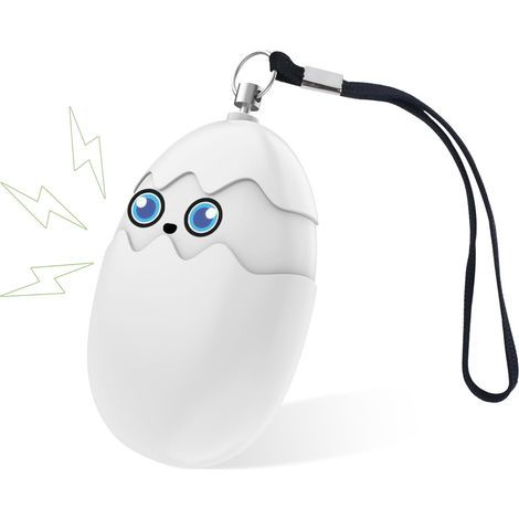 Alarme Personnelle 135dB Anti-Agression - Sirène d'Urgence Avec Lumière LED - Sécurité Pour Femmes, Enfants, Personnes Âgées,Blanc (1/5)