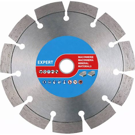 Disque Diamant Segments à Rainurer D. 125 x Al. 22.23 x Ht. 12 x ép. 2.2 mm - Idéal pour Rainurer Béton et Brique - Diamwood